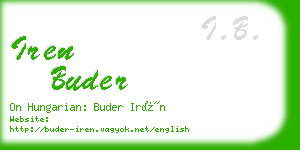 iren buder business card